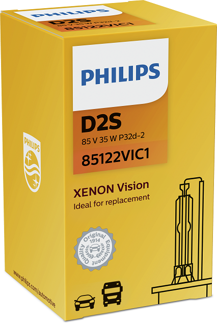 Лампочка XENON D2S 85122VIC1 Philips /35W 4300K/85V P32d-2/под линзу/