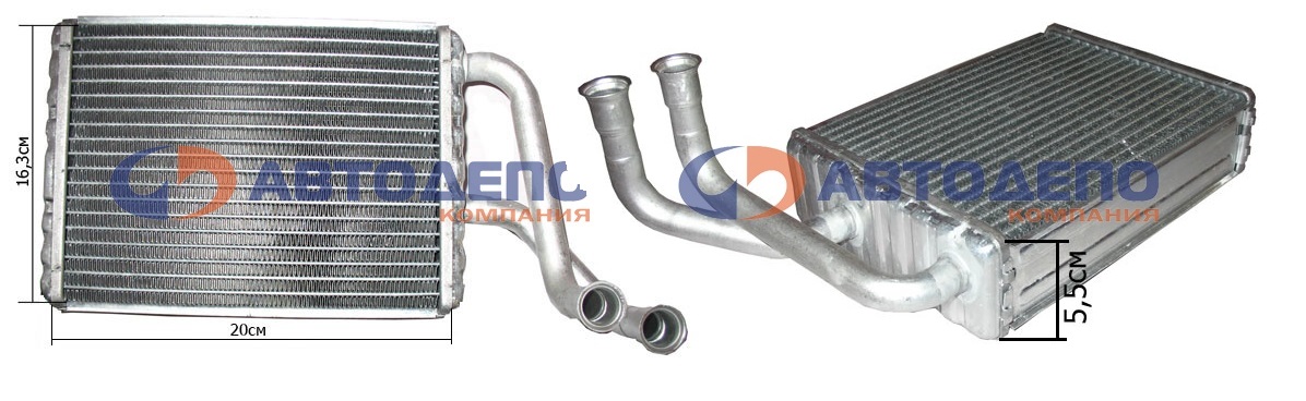 Радиатор печки HR-403 /MMC FUSO FIGHTER FK417 6D16 5-10T '87-'94/ AD