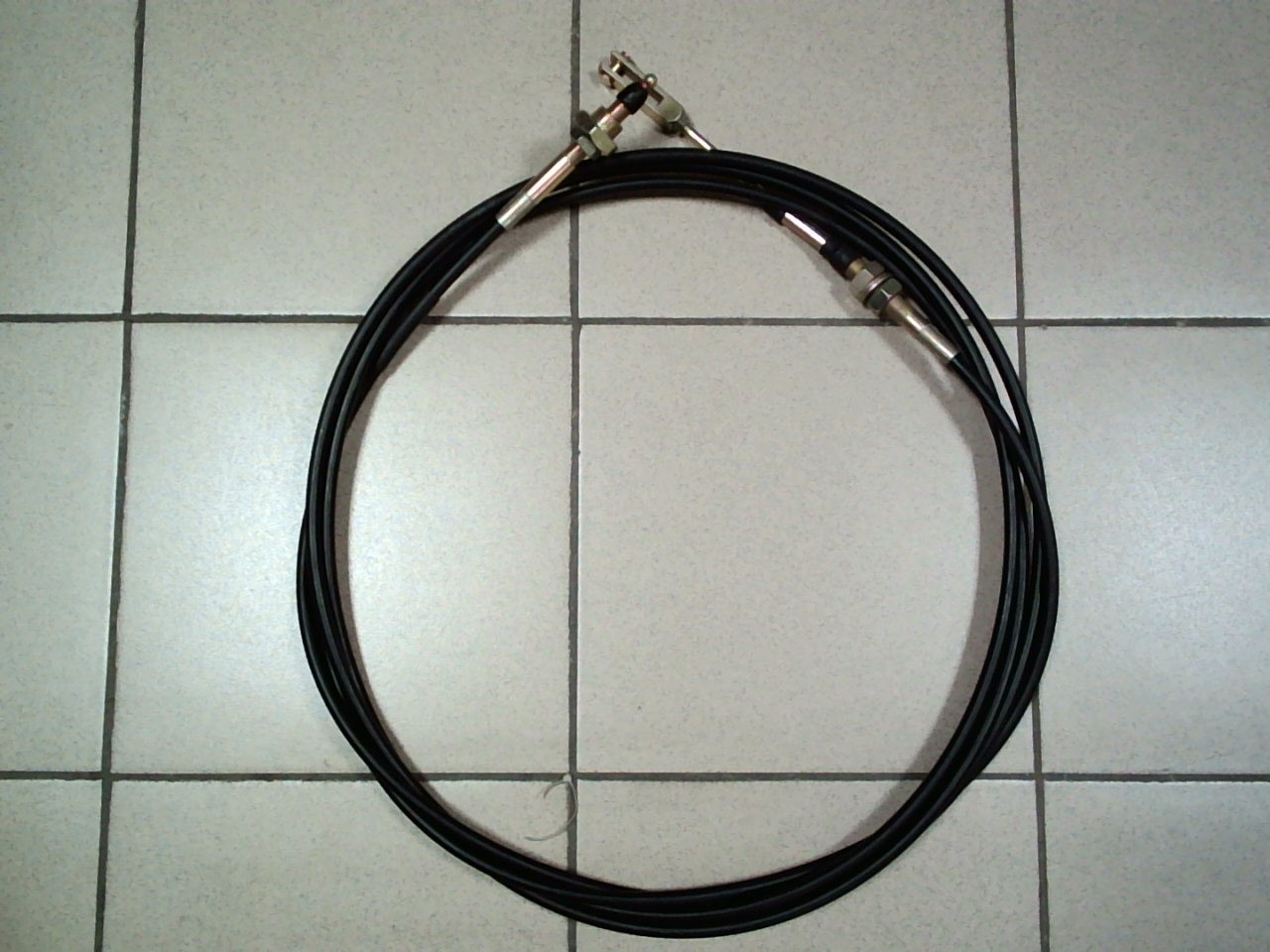 Трос коробки отбора мощности PTO4-1-605 /L-6050mm,  ВИЛКА-ШАР/