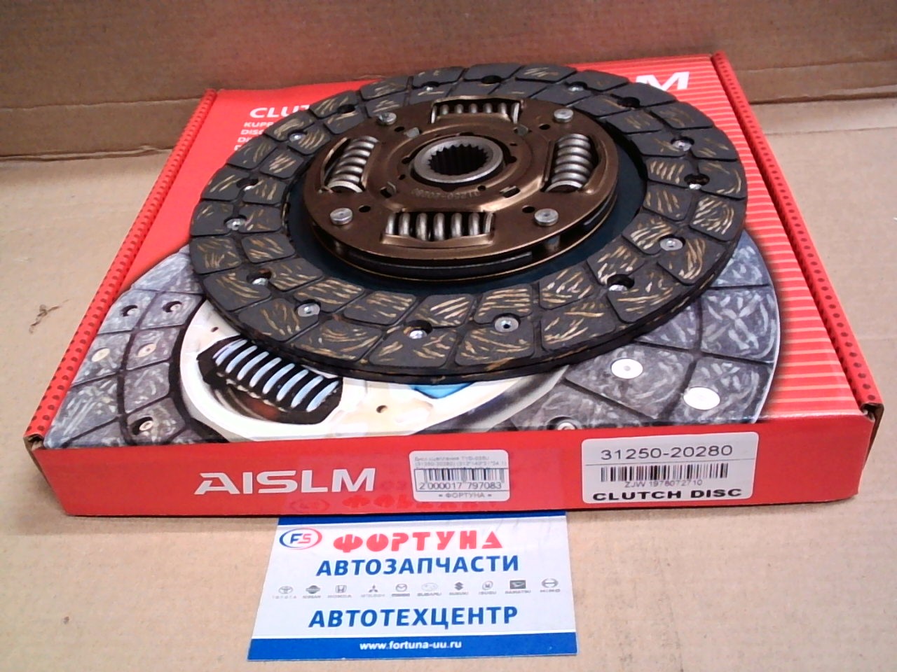 Диск сцепления TYD-035U (31250-20280) (212*140*21*24, 1) TW красная коробка AISLN