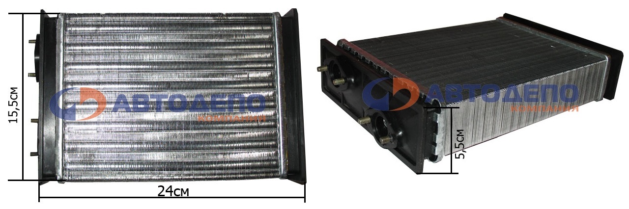 Радиатор печки HR-204 /NISSAN DIESEL CM87 FE6 5T '88-'93/ AD