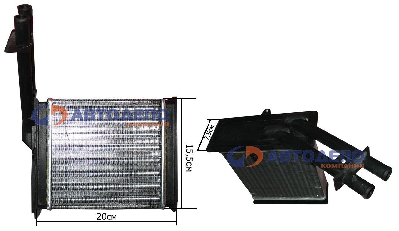 Радиатор печки HR-502 /ISUZU ELF '93-'03/ AD