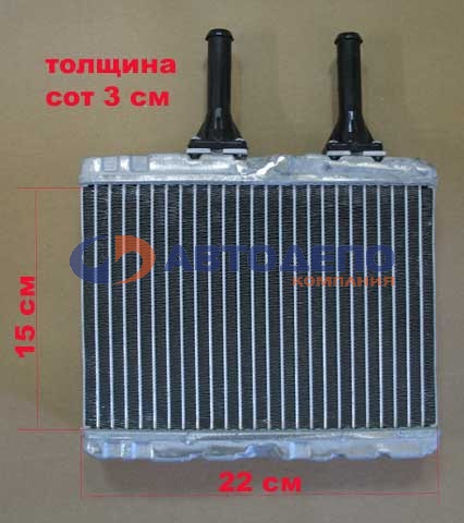 Радиатор печки HR-207 /NISSAN AD WAGON '99-'06,  WINGROAD '99-'01,  MZ FAMILIA '99-'06/ AD