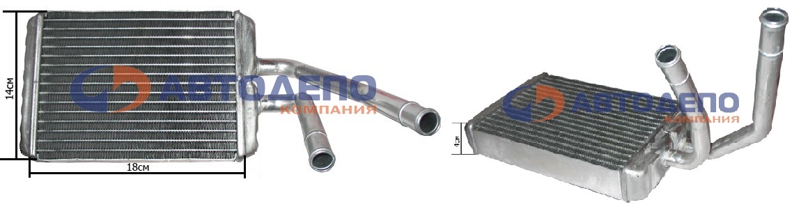 Радиатор печки HR-602 /HINO RANGER FC3H H07D '90-'98/ AD
