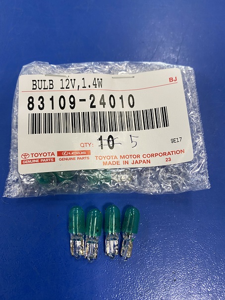 Лампа 83109-24010 TOYOTA (12V, 1.4W)/SV4#, AE11#, ACN1#, SXN1#, #CR30, #CR40, EP91/приборной панели