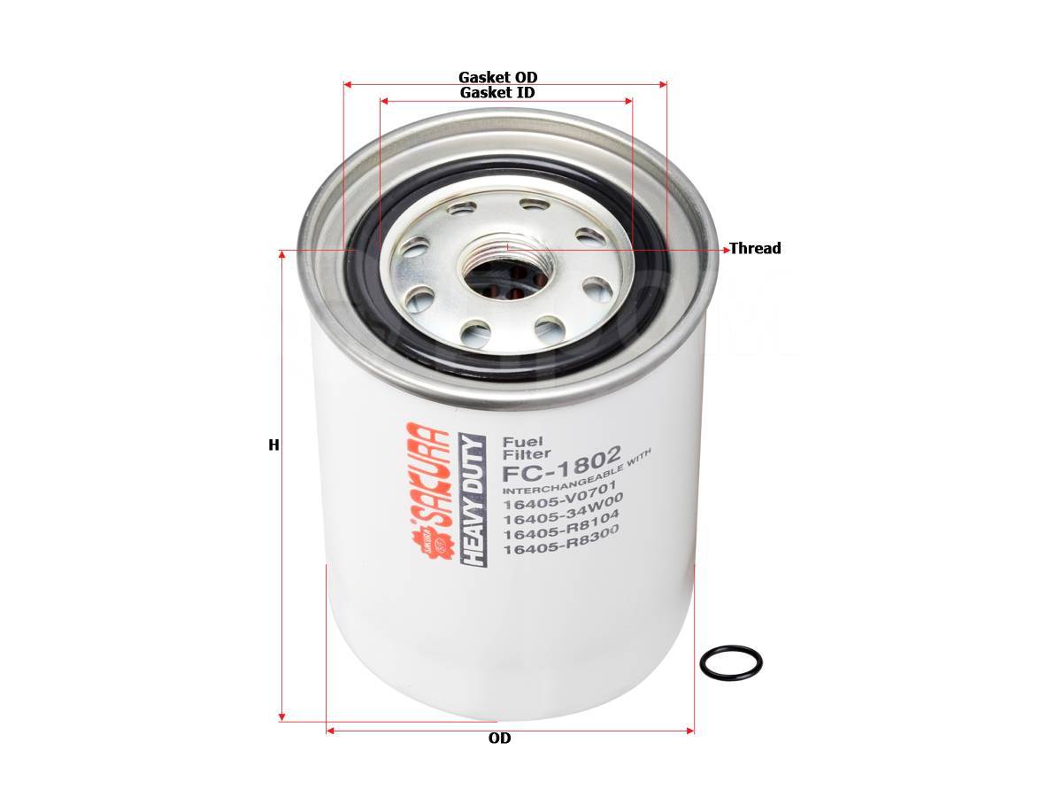 Фильтр Топливный FC-214J(=FC-224) (FC-1802) SAKURA