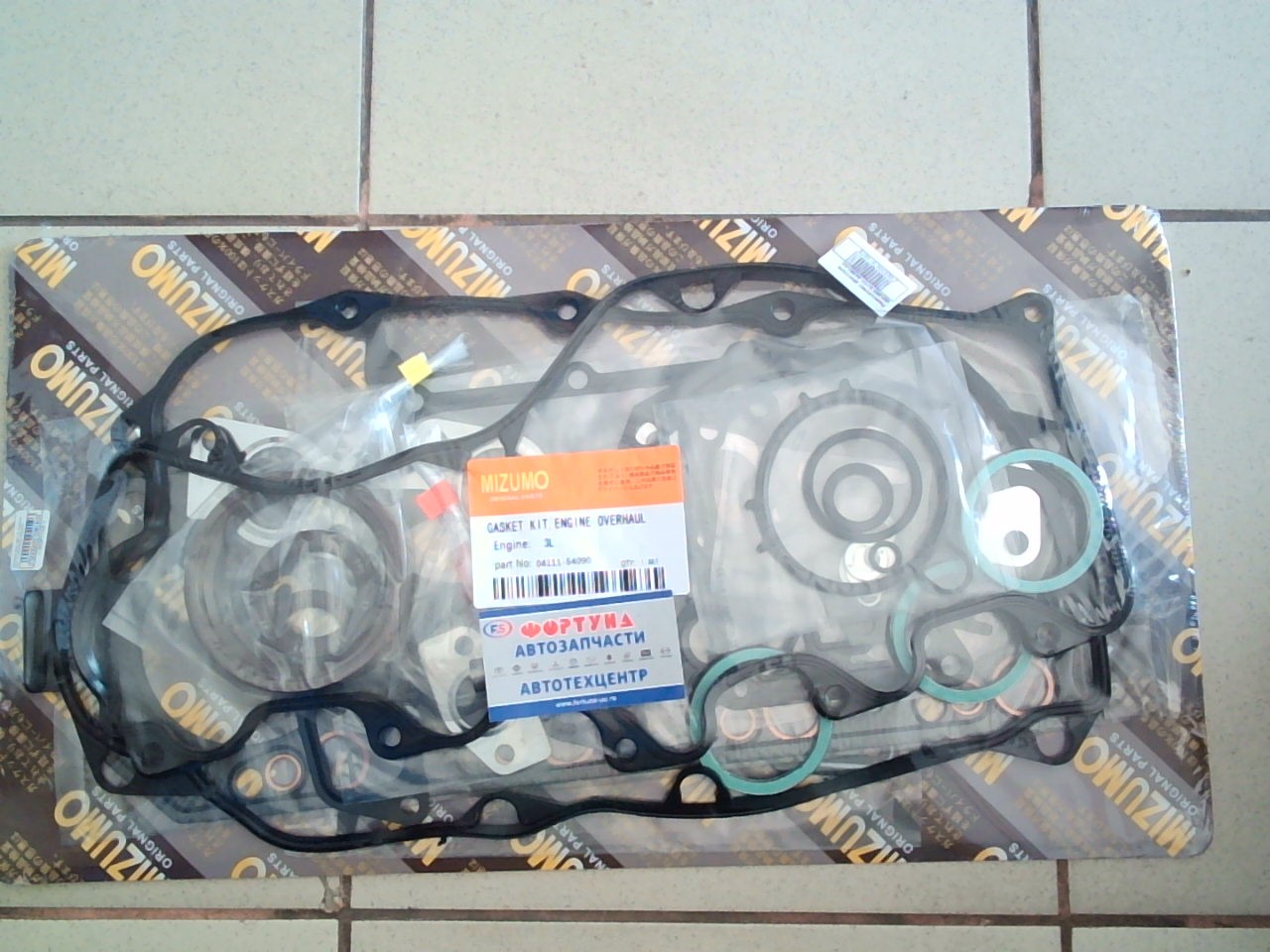 Ремкомплект ДВС 3L паронит [04111-54090AS] MIZUMO
