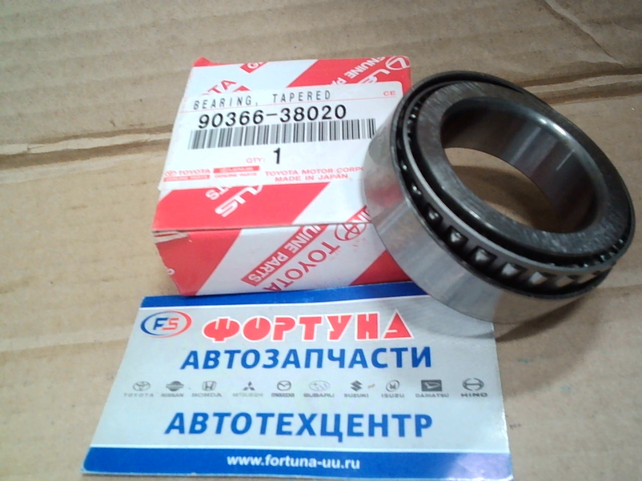 Подшипник 90366-38020 TOYOTA (38*62*19)/заднего редуктора/HARRIER ACU15,  ACU35,  MCU15,  MCU35,  RAV4 ACA2#,  CALDINA ST215,  ST246,  KLUGER 4WD/