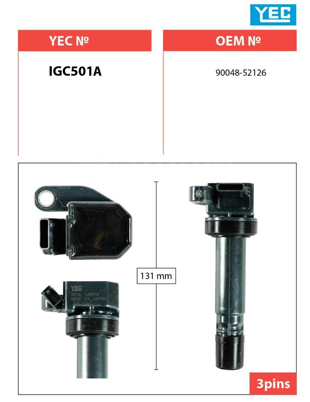 Катушки Зажигания IGC501A YEC /EJ# - DUET '98-/