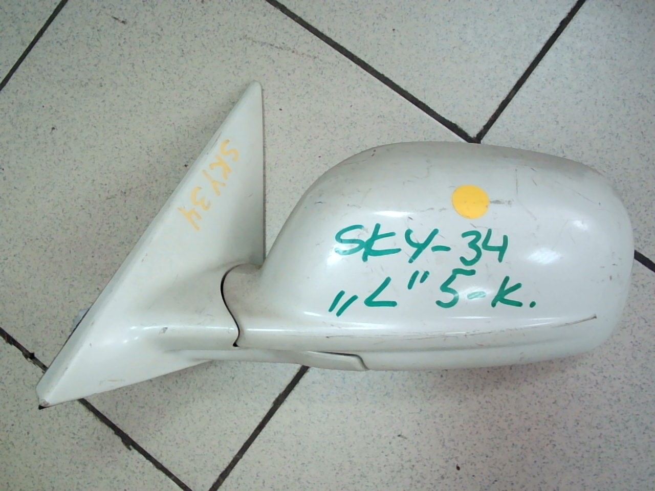 Зеркало NIS SKYLINE ENR34 L /5пр. белое/ 5993 [б/у]