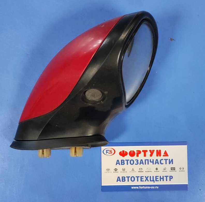 Зеркало NIS X-TRAIL T30 /на крыло - рожок/ красное/ [б/у]