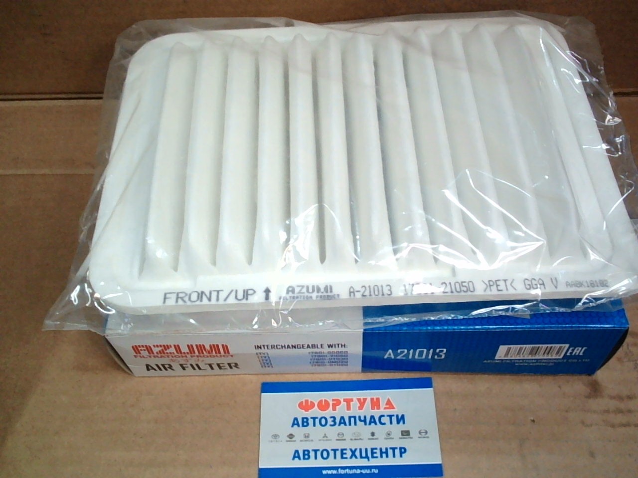 Фильтр Воздушный A-1013 (A21013) Azumi /1NZFE,  2NZFE,  2ZRFE,  3ZR# '05-/NSP130 '15-/