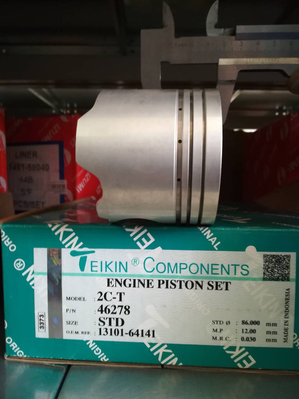 Поршня 2C-T 46278 STD TEIKIN  /низкие с '96- CR40, CR50/