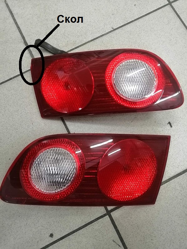 Задний фонарь TOY CALDINA 210   21-37  R на пятую дверь [б/у]