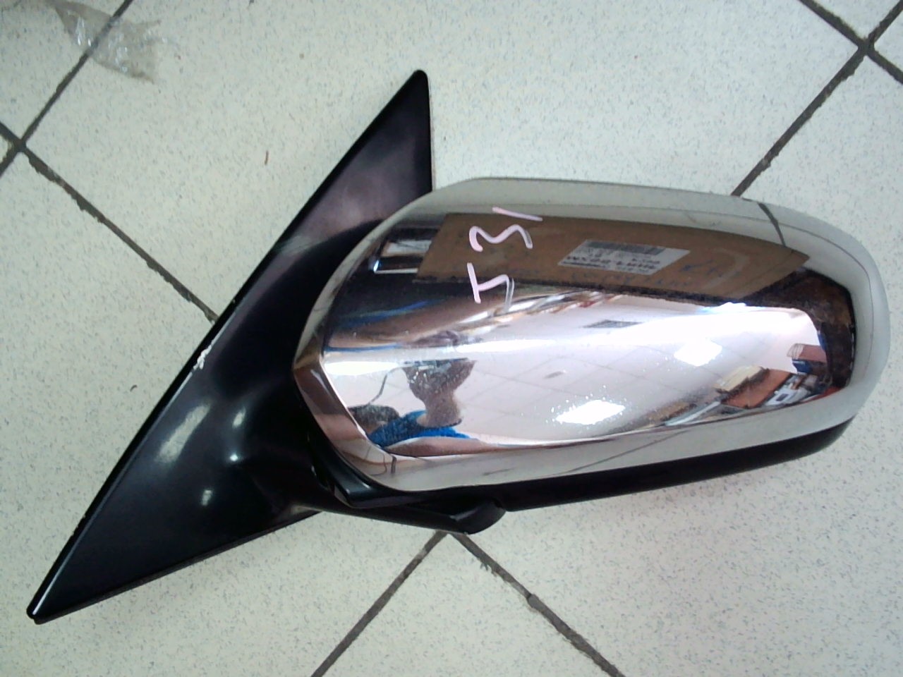 Зеркало NIS Teana J31 '03 LH /серебро/хром  [б/у] 5пр.