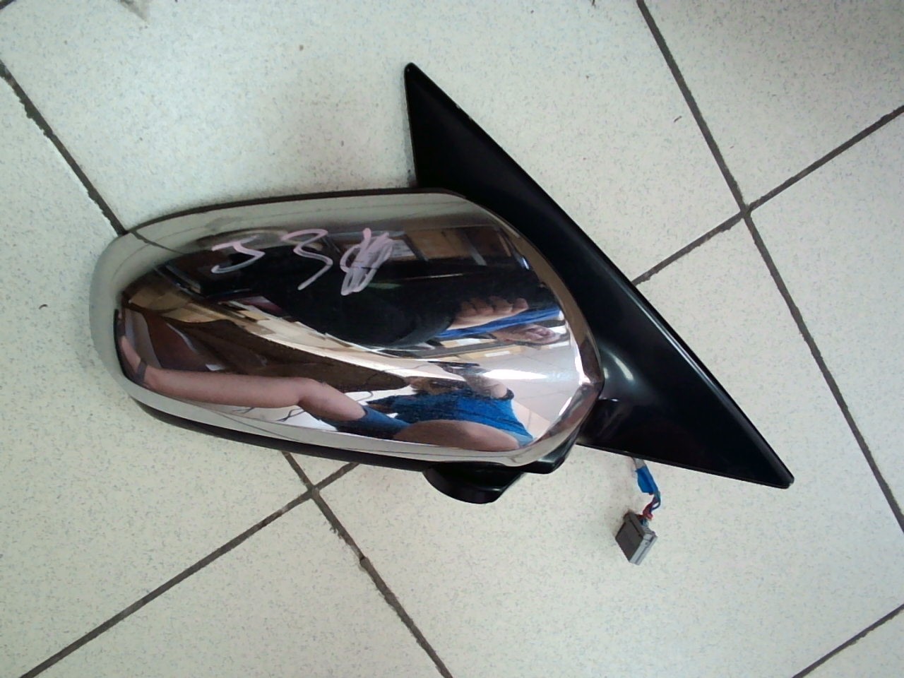 Зеркало NIS Teana J31 '03 RH /серебро/хром  [б/у] 5пр.