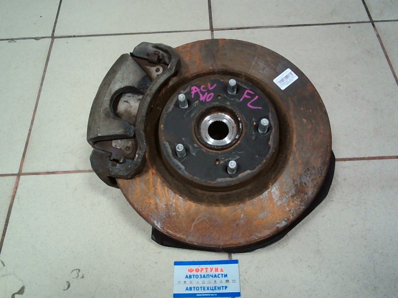 Ступица TOY CAMRY ACV40 FRONT LH [б/у] (ступица+диск+суппорт+поворотный кулак+ABS)