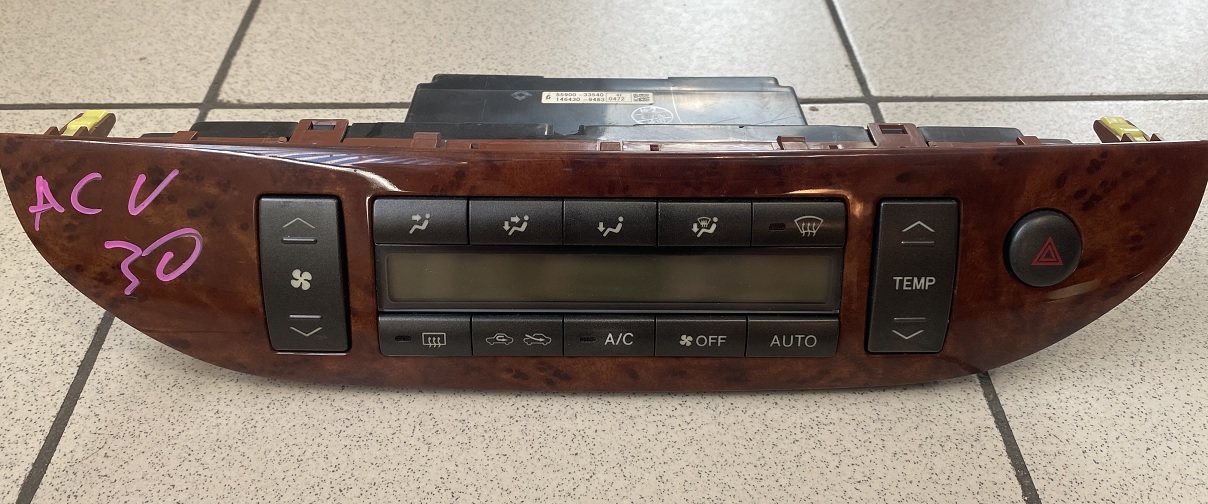 Панель климат контроля TOY Camry ACV30  (рыжий цвет) [б/у]
