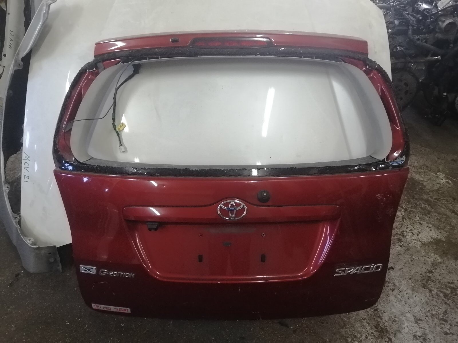 Дверь 5-я TOY SPACIO 120 (01) /красная/БЕЗ СТЕКЛА/  [б/у]