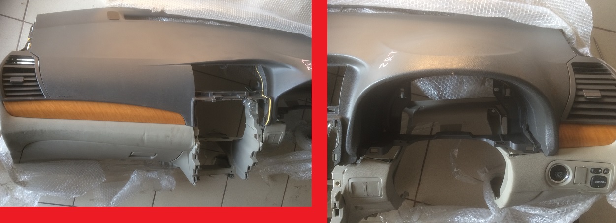 Панель торпедыв TOY PREMIO ZRT261 '08 светлый / верх + низ [55302-20080-E0+55303-20130-E0] [б/у]