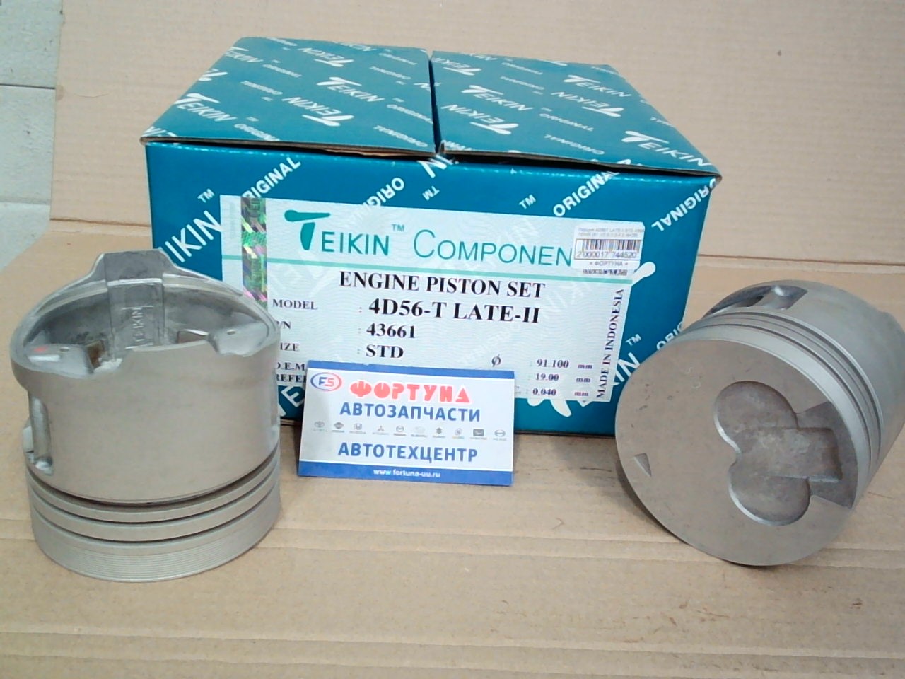Поршня 4D56T LATE-II STD 43661 TEIKIN 
