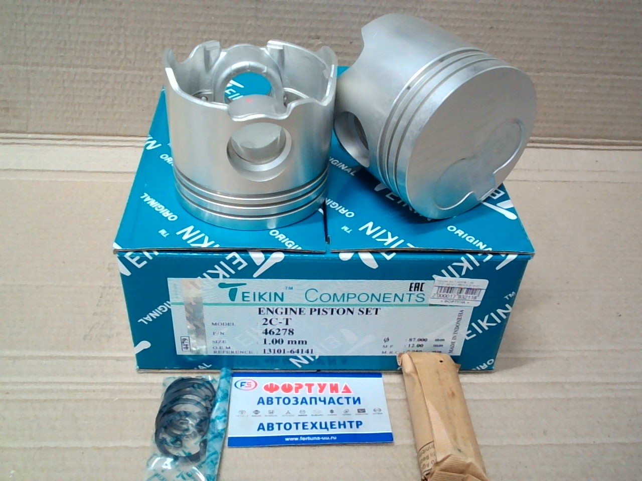 Поршня 2C-T 46278 1, 00   [13101-64141] /86/2-2-3/ d=27 TEIKIN [TOWN ACE CM30, CARINA E CT190 '92-'96]