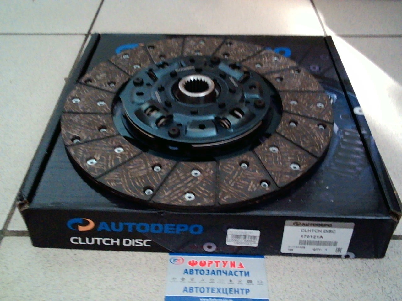 Диск сцепления ISD-136U (170121A) AUTODEPO (300*190*21*28, 9)/ISUZU ELF NKR, NPR, NKS, NLR, NLS, NPS, VRK/