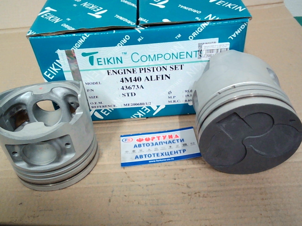 Поршня 4M40 STD 43673A TEIKIN  ALFIN