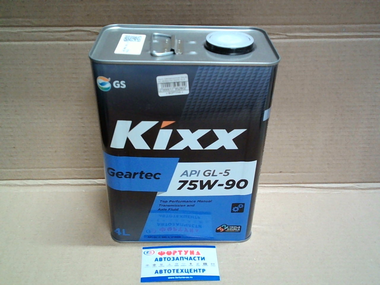 _УслугМасл трансмис. 75W-90 (4л. железо) Kixx Geartec GL-5 /L296244TE1/ синтетика/