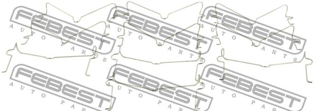 Пружина тормозных колодок 0103-002-PCS10 Febest ЦЕНА ЗА 1 ШТ /10 шт. в упаковке/