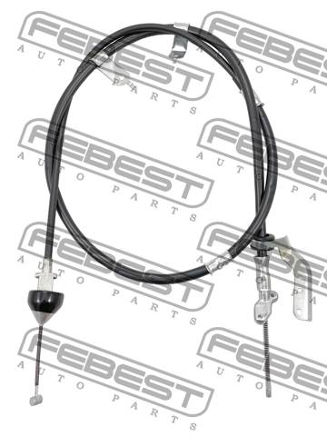 Трос ручника 0199-BCACU30RH Febest /правый /KLUGER ACU2#, MCU2# '00-'07/