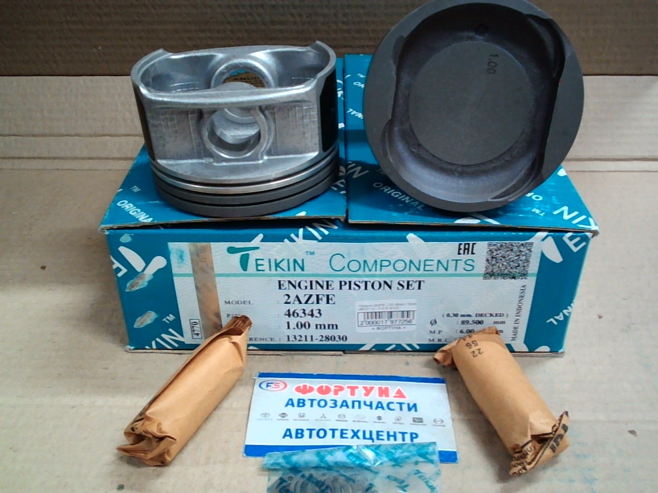 Поршня 2AZFE 1, 00 46343 TEIKIN 