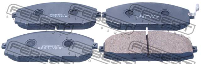 Колодки Febest 0201-Y61F  передние  [AY040-NS092]  (NISSAN SAFARI/PATROL Y60 97-12)