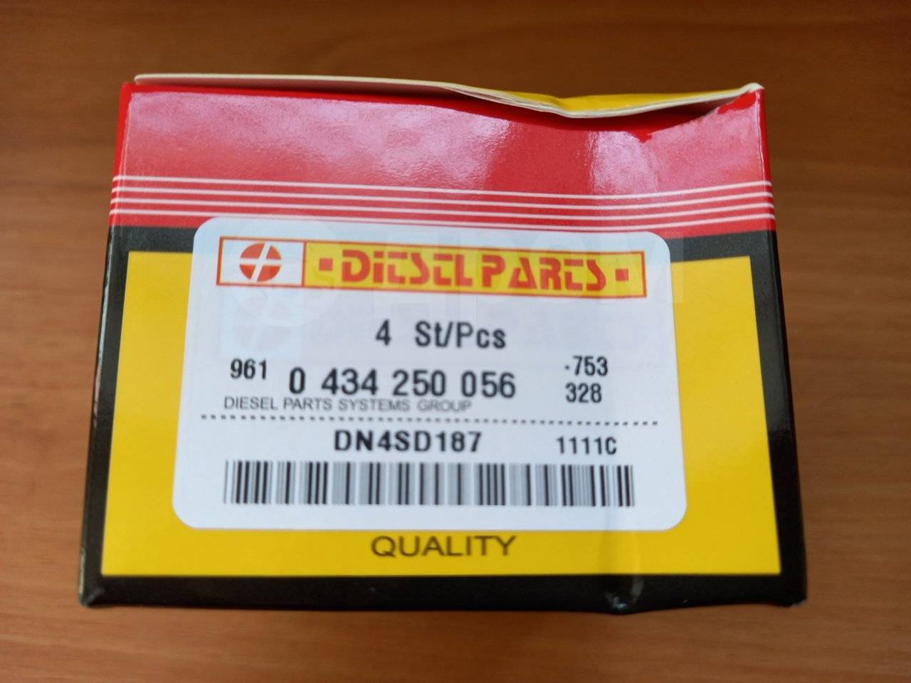 Распылители DN4SD187 (0 434 250 056) DIESEL PARTS (жёлтая упаковка)