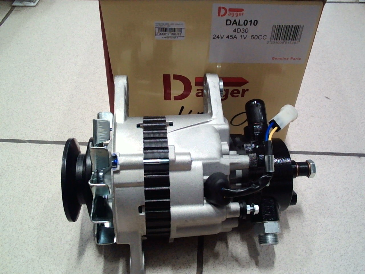 Генератор 4D30,  4D31 (DAL010) DAGGER /24V 45A/1шкив/