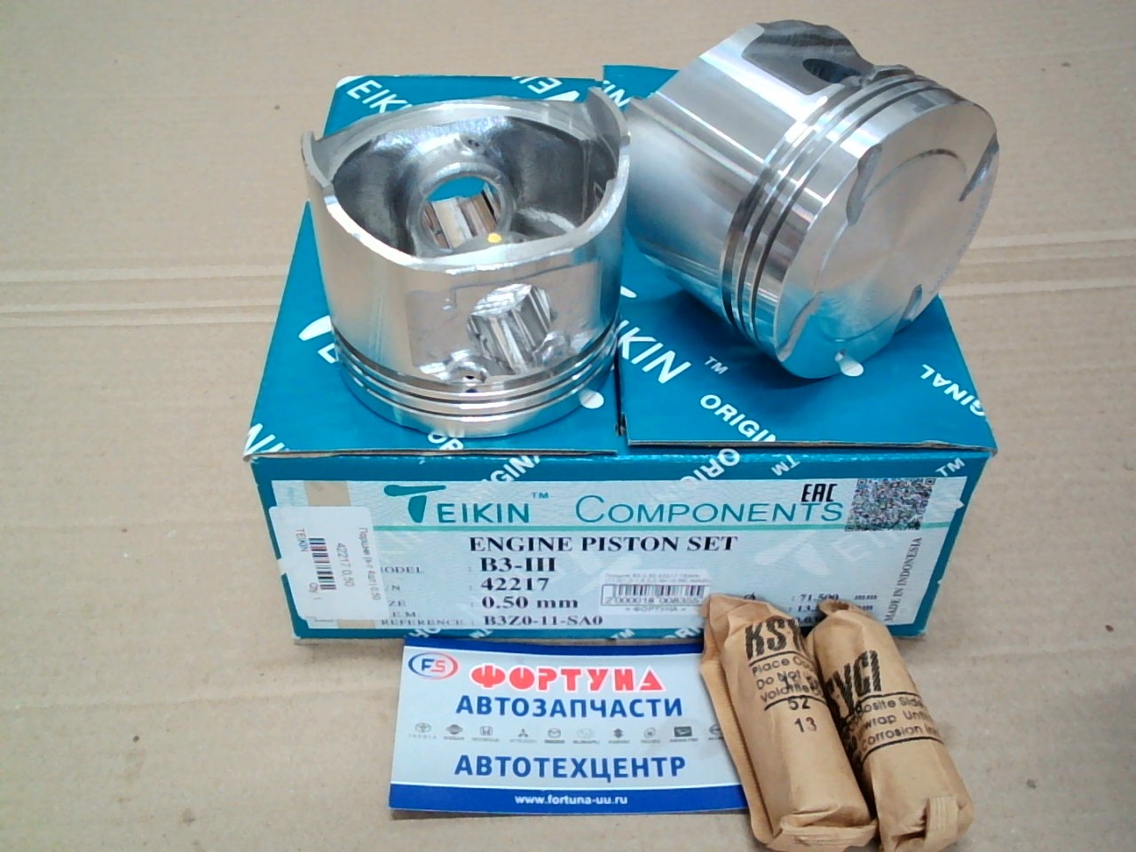 Поршня B3 0, 50 42217 TEIKIN  /MAZDA 323,  DEMIO '96-/