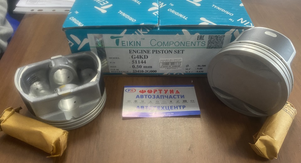 Поршня 4B10,  4B11,  G4KD 0, 50 51144 TEIKIN  /с выступом/ /SONATA '08-,  IX35,  TUCSON '11-/