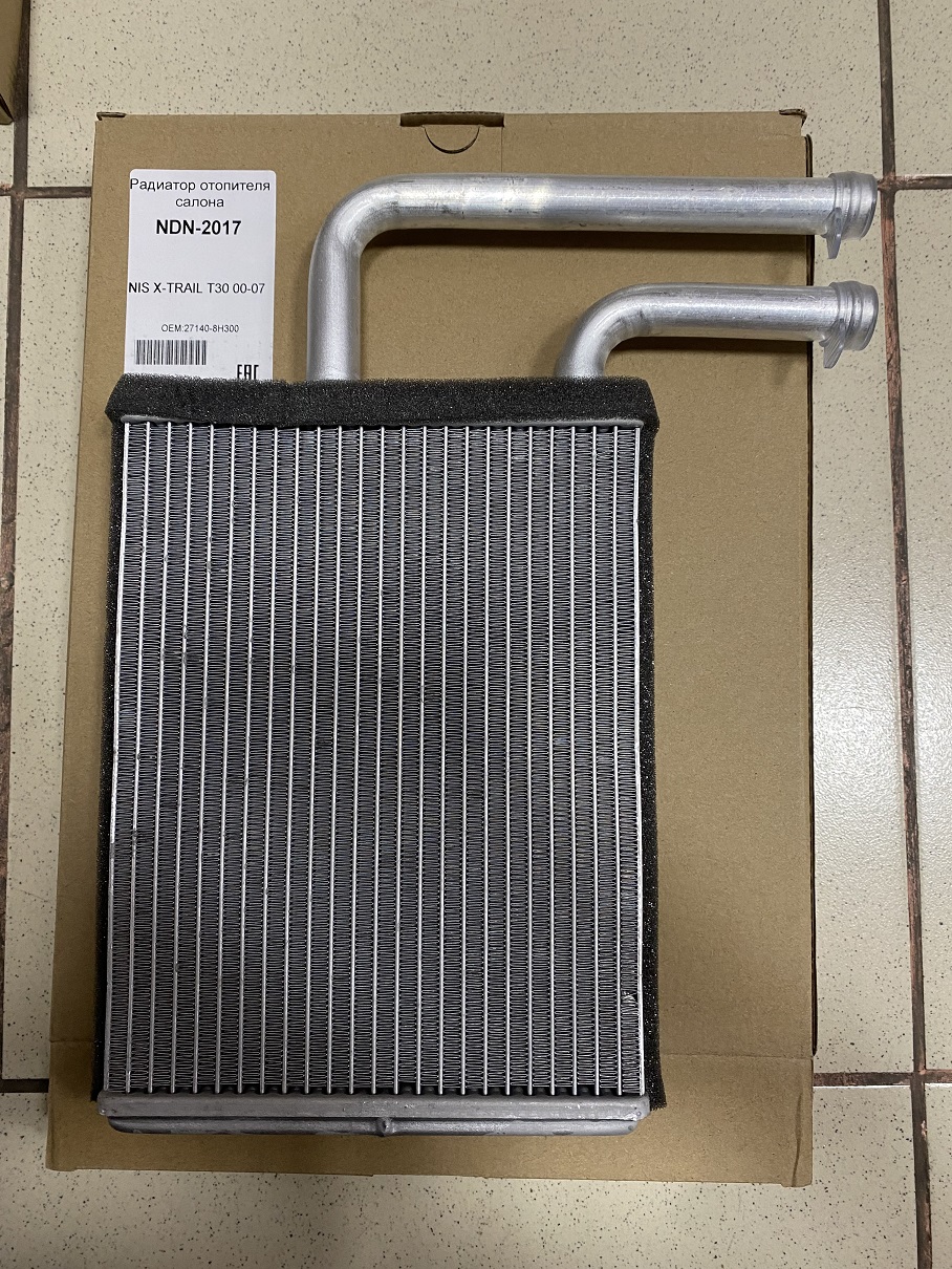 Радиатор отопителя NDN-2017 NARICHIN /NISSAN X-TRAIL T30 '00-'07,  MITSUBISHI OUTLANDER '00-'06 USA,  LANCER CS '03-'07/