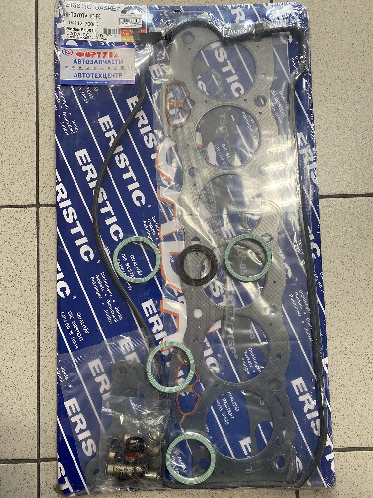 Ремкомплект головки 1GFE паронит EH0010 [04112-70060] ERISTIC /прокладка ДВС + прокладка клапан. кр. + масл. колпачки/