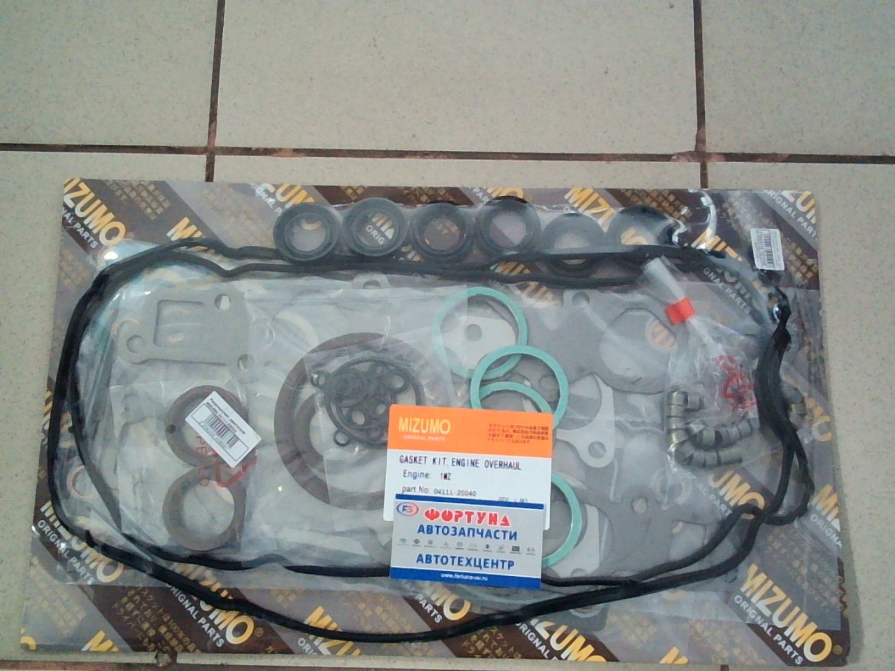 Ремкомплект ДВС 1MZFE,  2MZFE '95-'00 паронит [04111-20040] MIZUMO