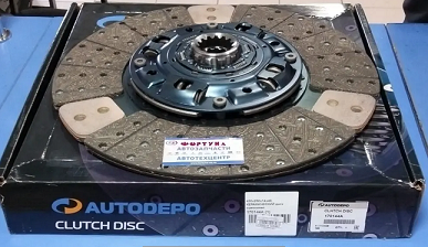 Диск сцепления MFD-058U (170144A) (430*250*14*48, 0) AUTODEPO /FUSO/ METAL-CERAMIC