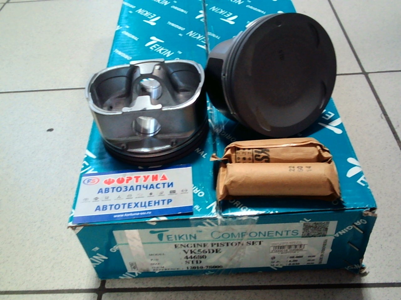 Поршня VK56DE 44680 STD TEIKIN  /ARMADA,  PATHFINDER,  QX56 '03-'15/