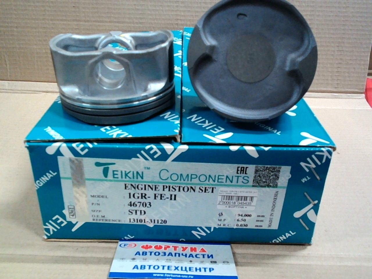 Поршня 1GR-FE-II STD 46703 TEIKIN (94, 0/1, 2-1, 2-2, 0) (к-т 6шт) /'09-/