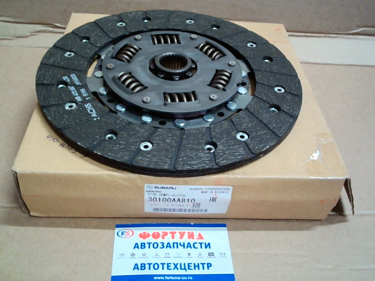 Диск сцепления 30100AA810 SUBARU (240*160*24*25, 3) /Legacy BL5, BL9 '03- 5MT Турбо/