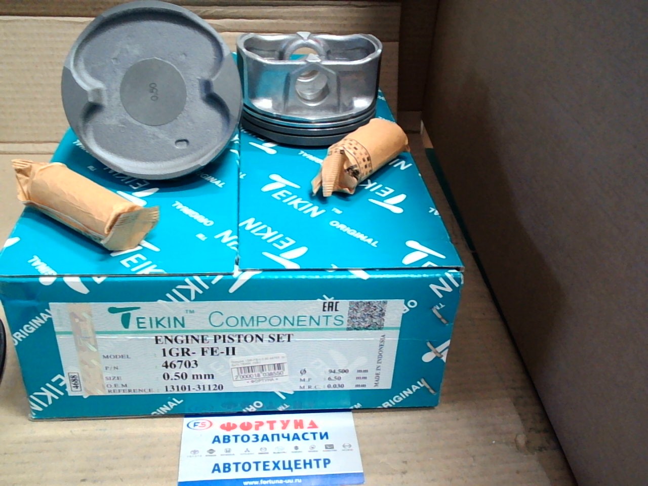 Поршня 1GR-FE-II 0, 50 46703 TEIKIN (94, 0/1, 2-1, 2-2, 0) (к-т 6шт) /'09-/