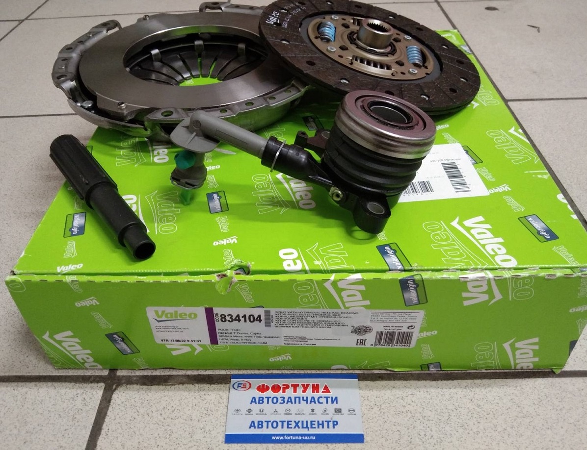 Комплект сцепления 834104 VALEO /JUKE F15,  QASHQAI J10/