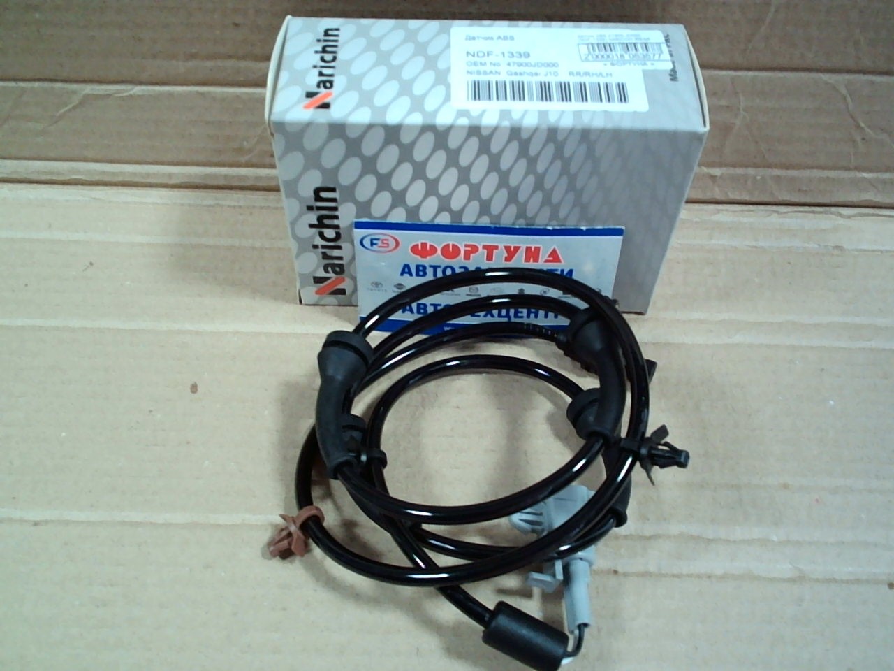 Датчик ABS 47900-JD000 (NDF-1339) NARICHIN /REAR LH=RH NISSAN Qashqai J10/