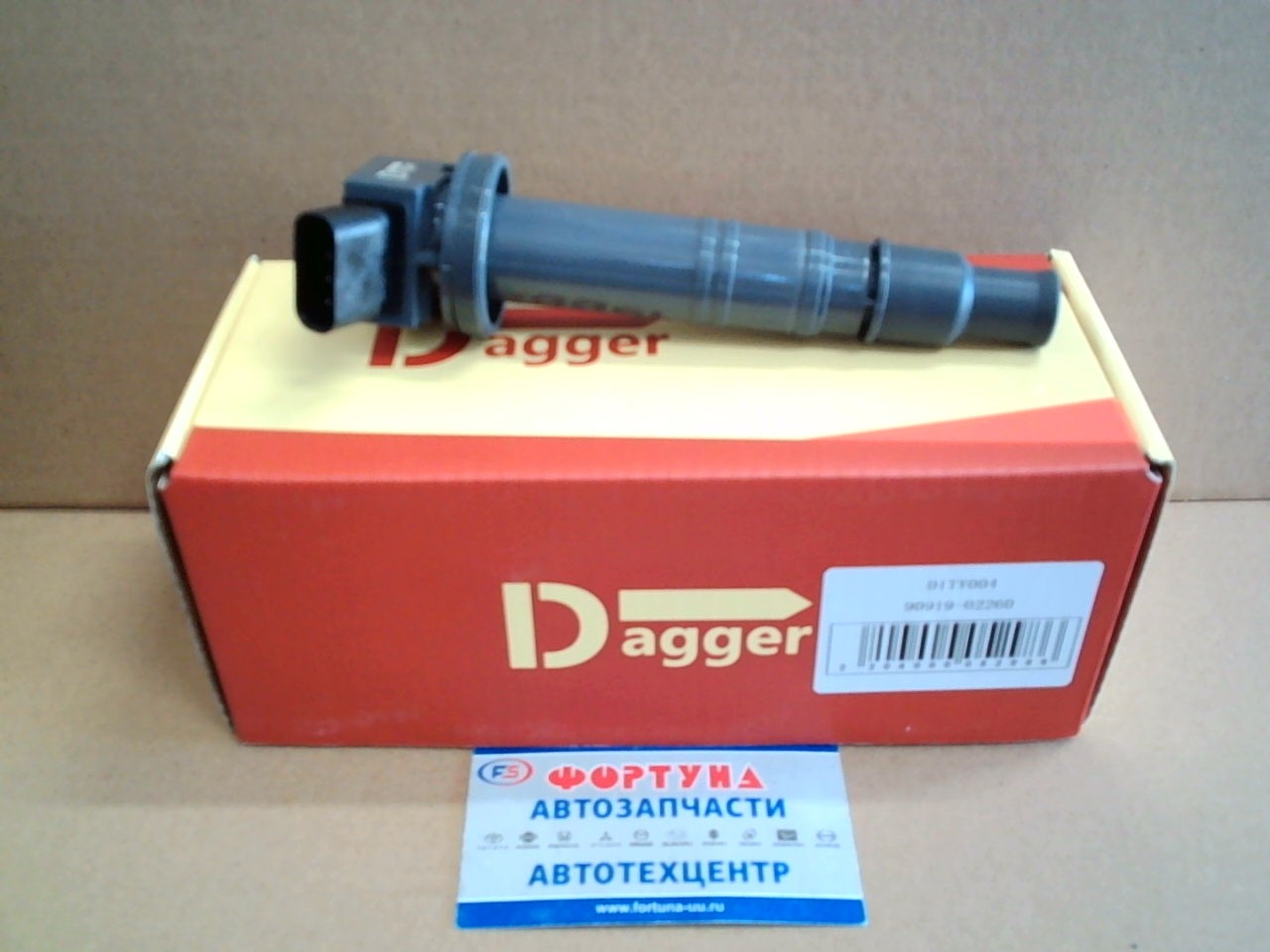 Катушки Зажигания 90919-02260 (DITY004) DAGGER /1NZ,  1AZ,  1GR,  1TR,  2TR Auris Camry Prado/