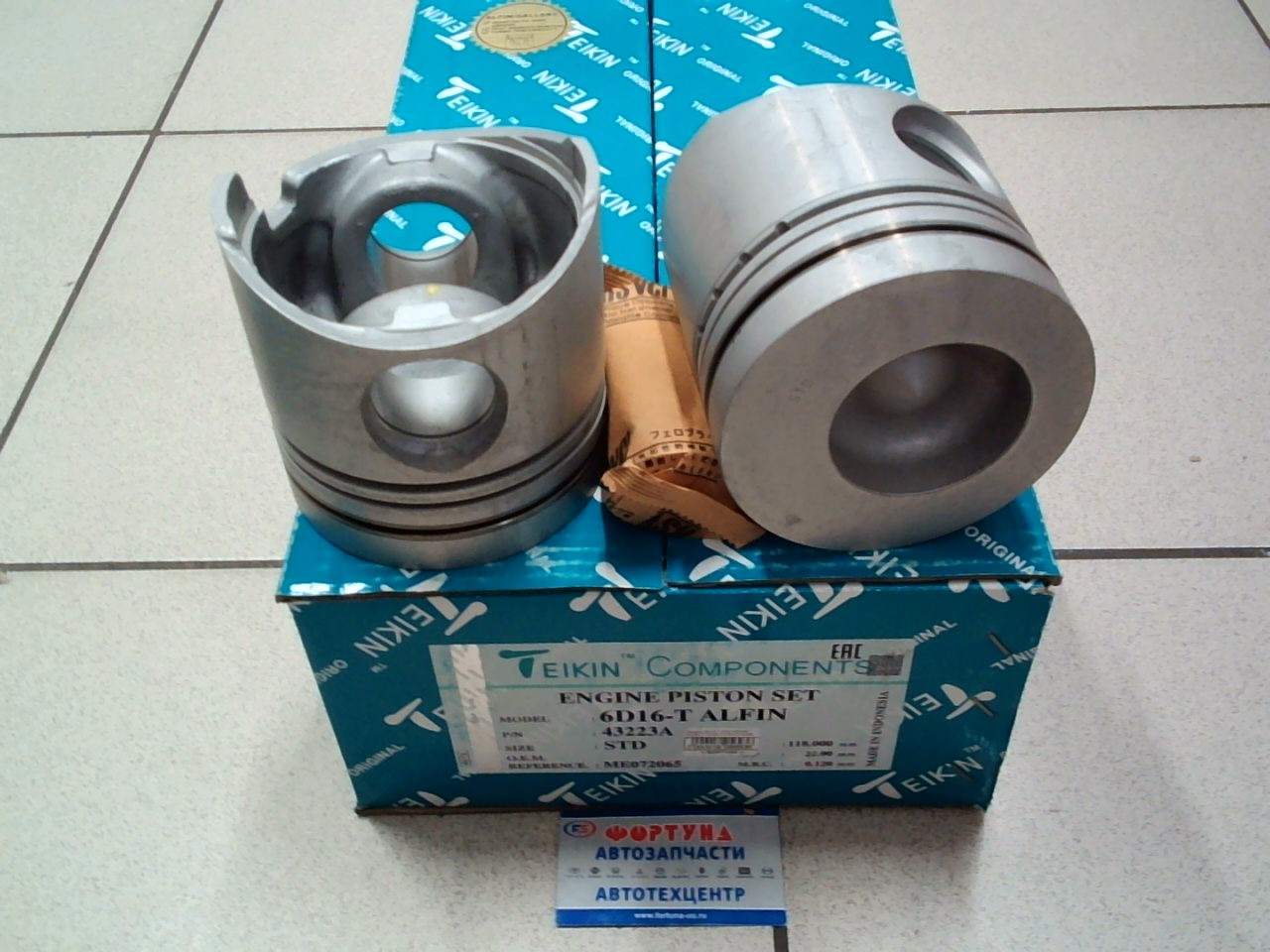 Поршня 6D16-T STD 43223A TEIKIN  ALFIN /6 шт./
