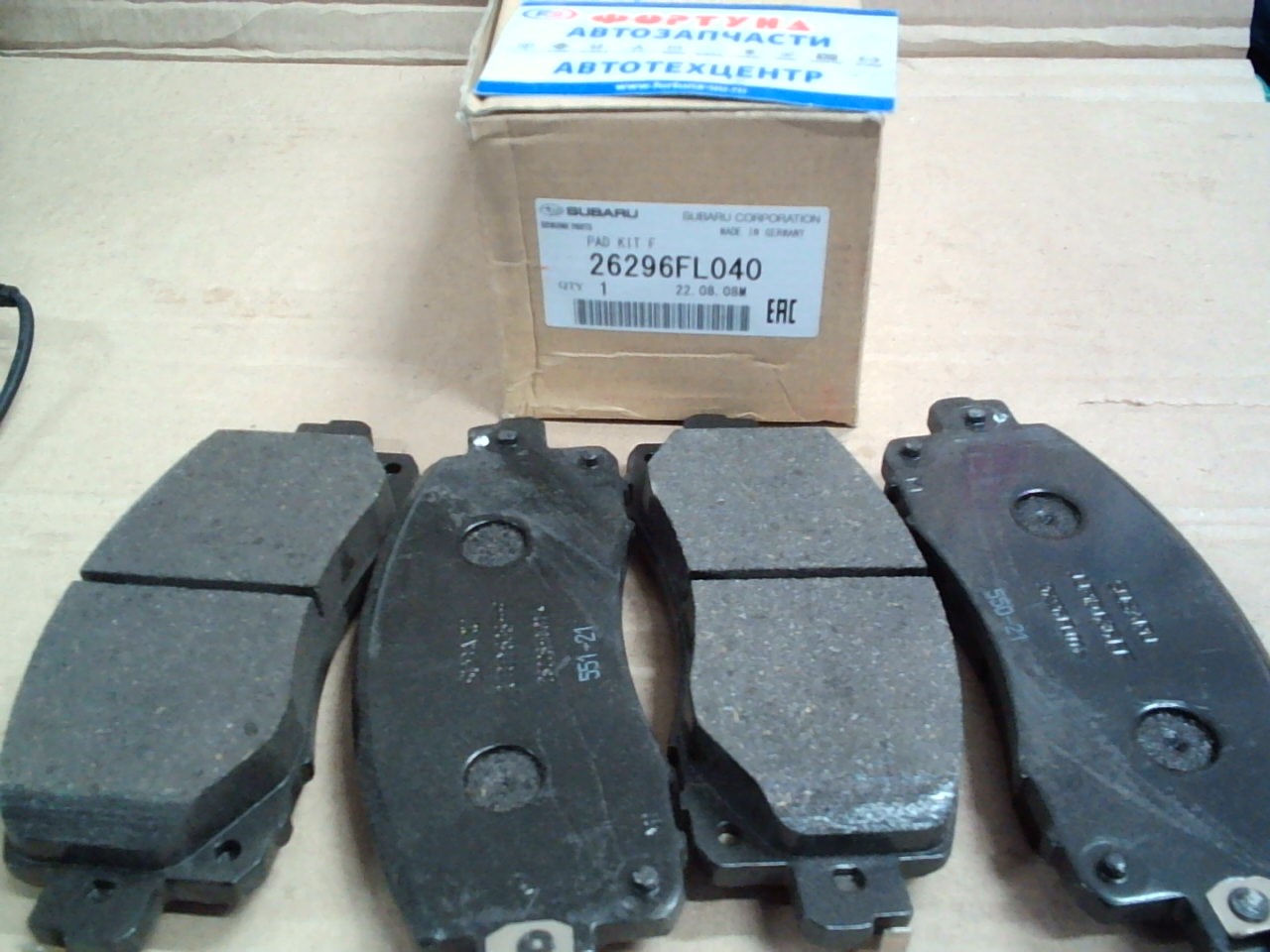 Колодки PN-7805 (26296FL040) SUBARU /Front Forester 2018- SK#,  Impreza 2016- GK#,  GT#,  XV 2017- GT#/